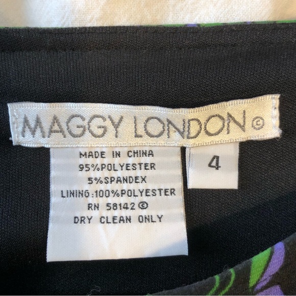 Maggy London Vintage Longsleeve Mini Dress (4) - Picture 5 of 5